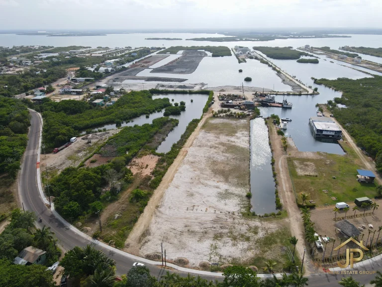 commercial lots for sale in Belize - Mango Creek view - JP Real Estate Group