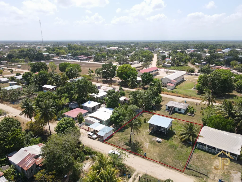 double lot for sale in Belize - Independence Village view - JP Real Estate Group
