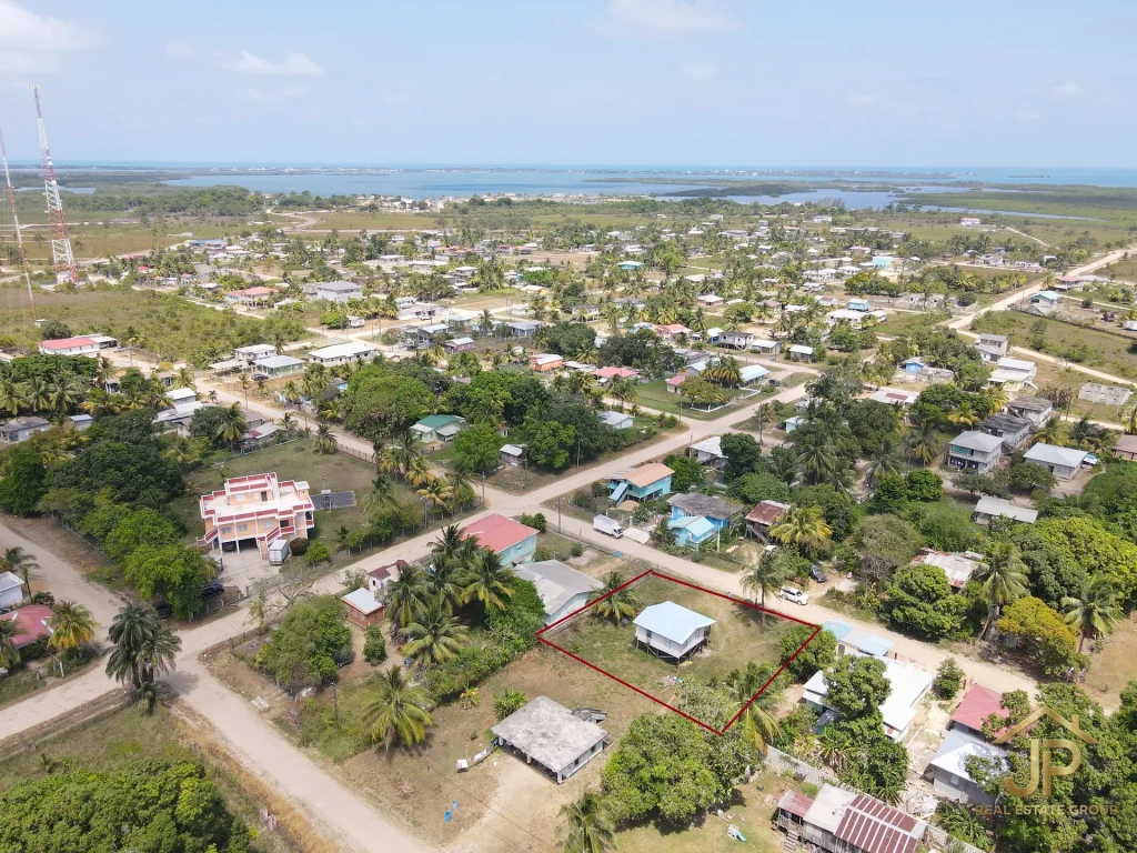 double lot for sale in Belize - Independence Village view - JP Real Estate Group