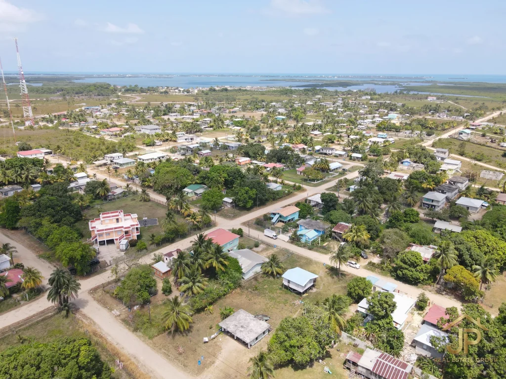 double lot for sale in Belize - Independence Village view - JP Real Estate Group