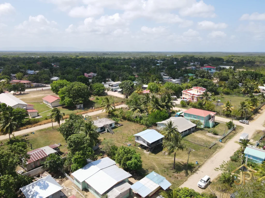 double lot for sale in Belize - Independence Village view - JP Real Estate Group