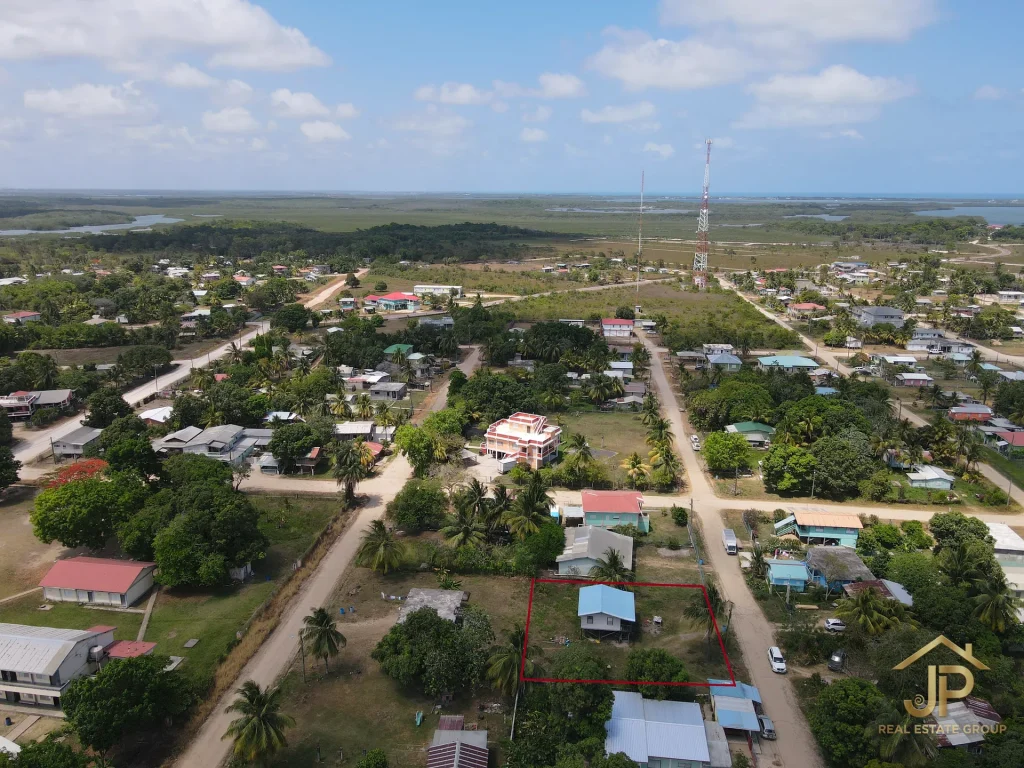 double lot for sale in Belize - Independence Village view - JP Real Estate Group