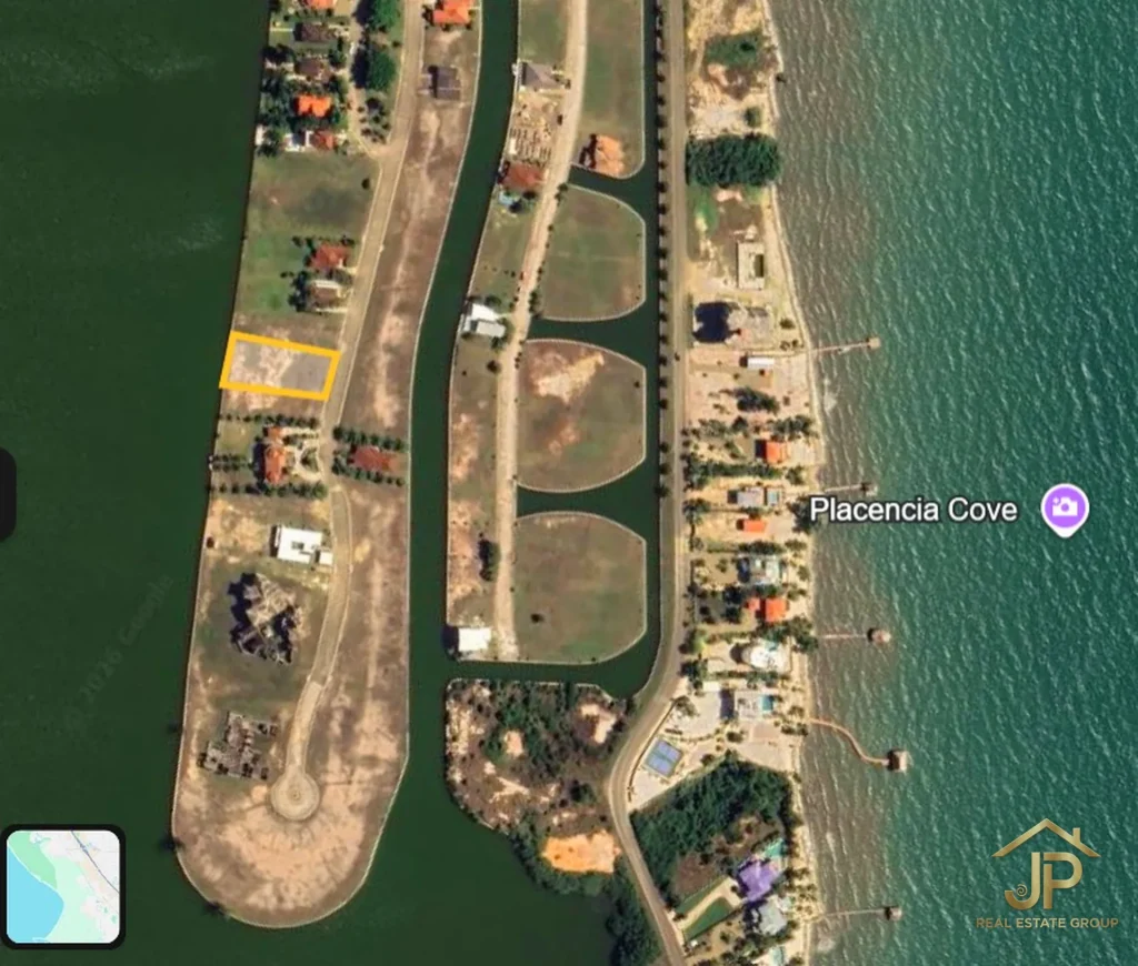 lagoon lot for sale in Belize - The Placencia Residences view - JP Real Estate Group