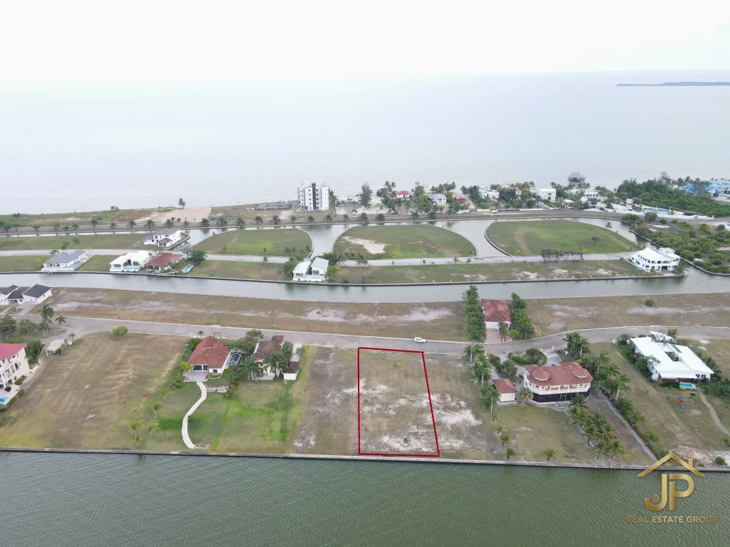 lagoon lot for sale in Belize - The Placencia Residences view - JP Real Estate Group