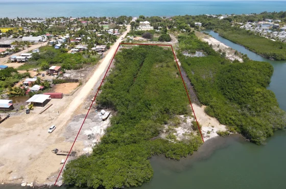 2.5-Acre Lagoon Front Development Property in Seine Bight, Placencia