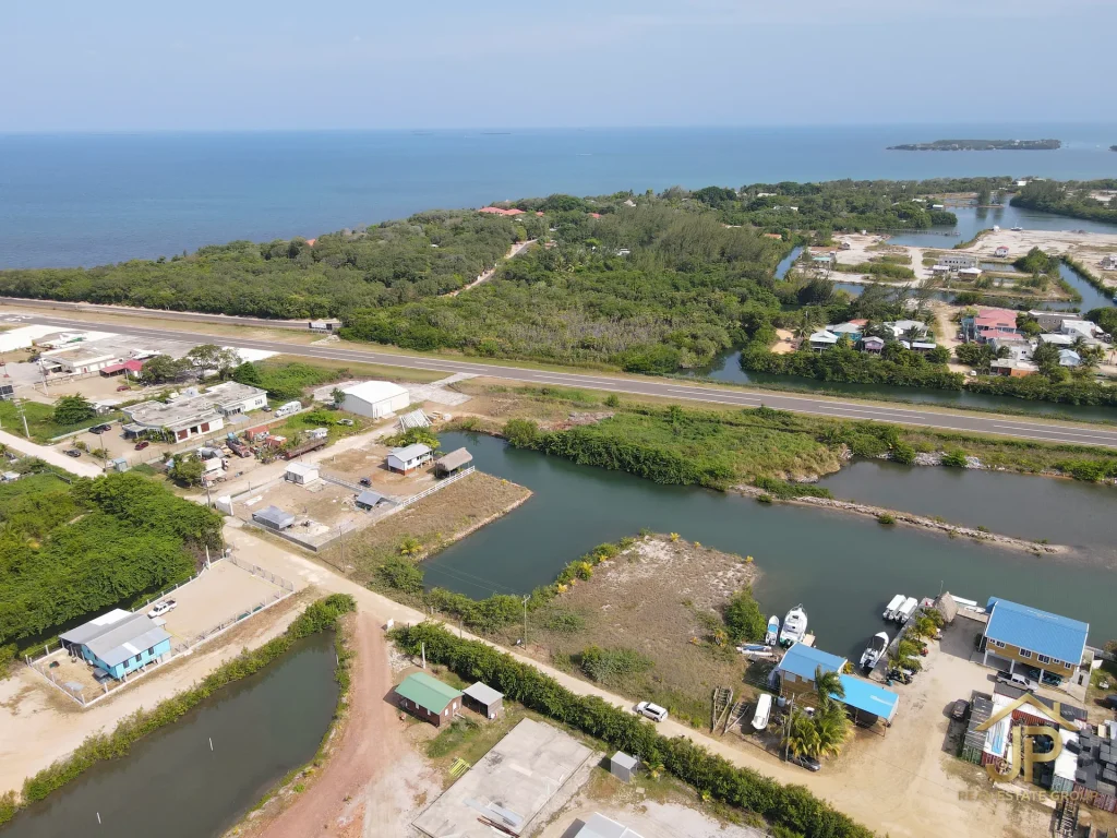 waterfront lot for sale in Belize - Harbour Place Placencia view - JP Real Estate Group