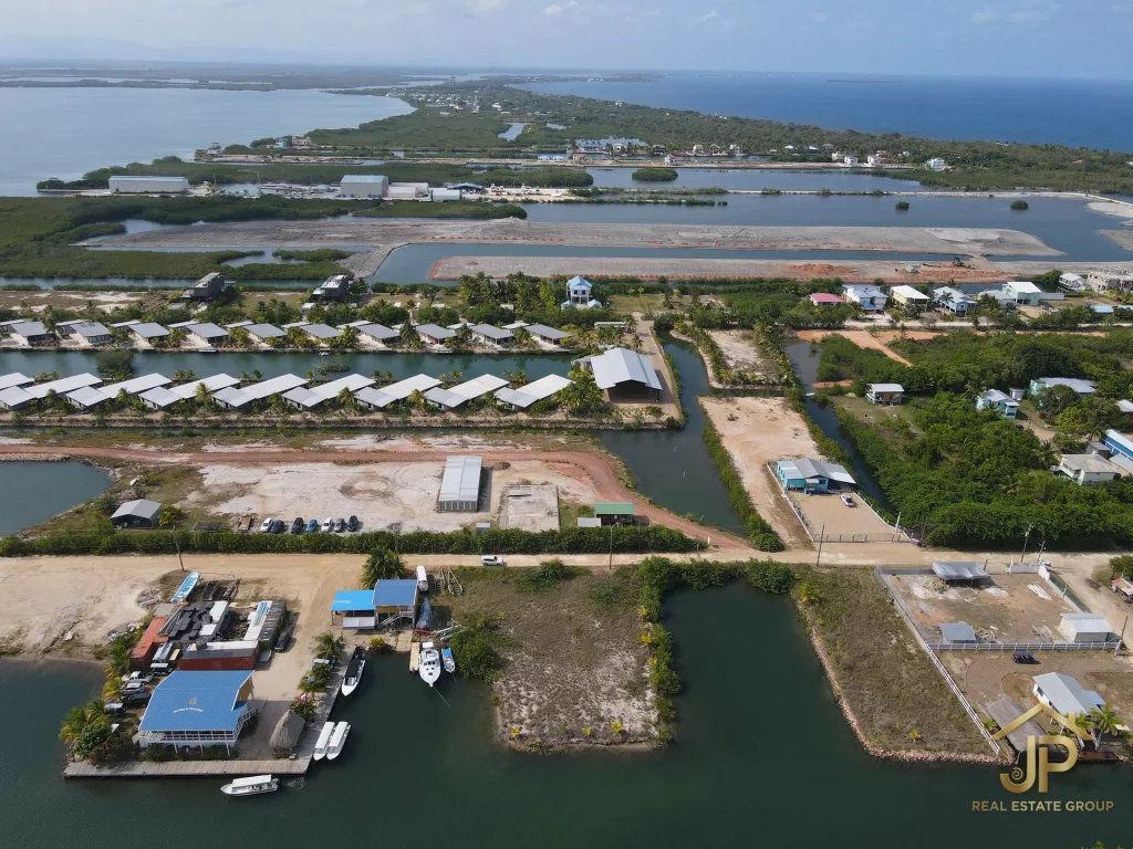 waterfront lot for sale in Belize - Harbour Place Placencia view - JP Real Estate Group