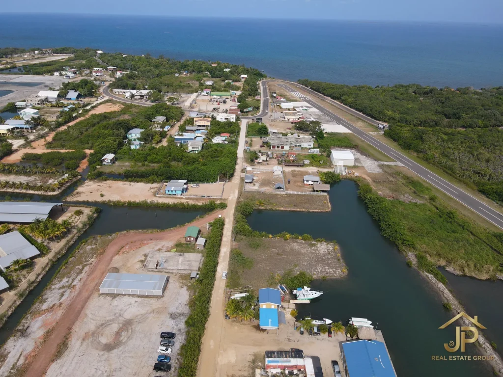 waterfront lot for sale in Belize - Harbour Place Placencia view - JP Real Estate Group
