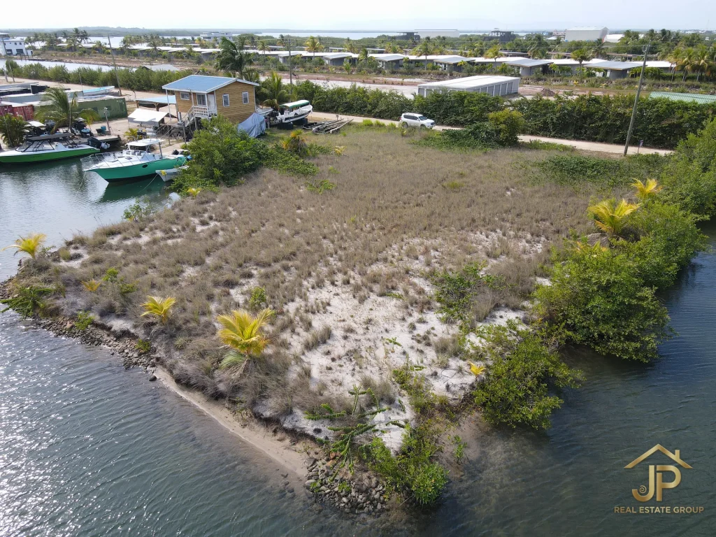 waterfront lot for sale in Belize - Harbour Place Placencia view - JP Real Estate Group