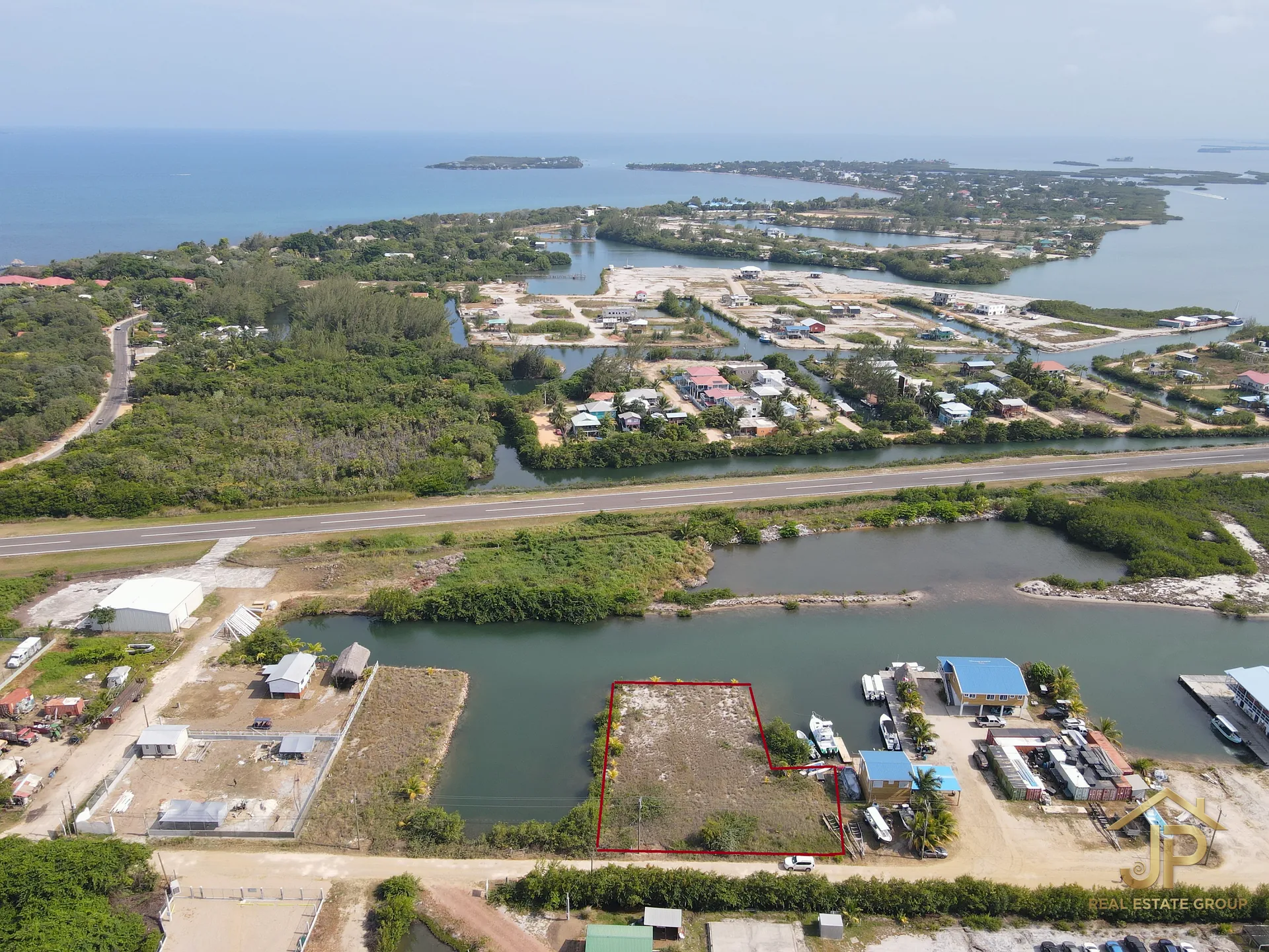 0.5-Acre Waterfront Lot for Sale in Belize – Harbour Place, Placencia – 316 Ft of Frontage
