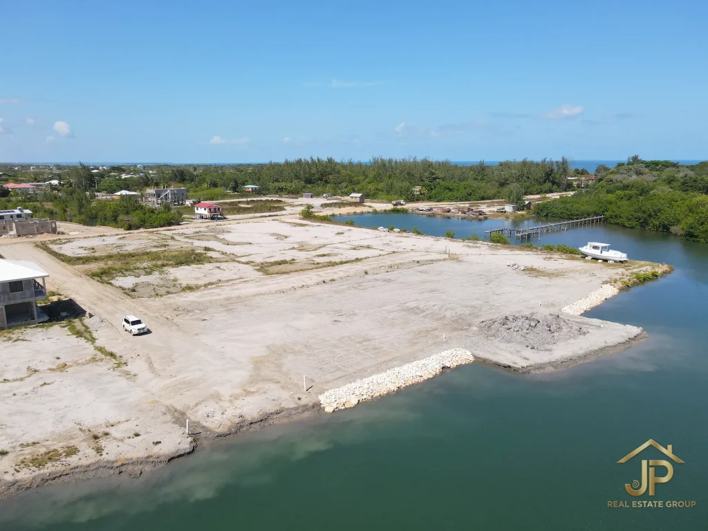 waterfront lot for sale in Belize - Harbour Place Placencia view - JP Real Estate Group