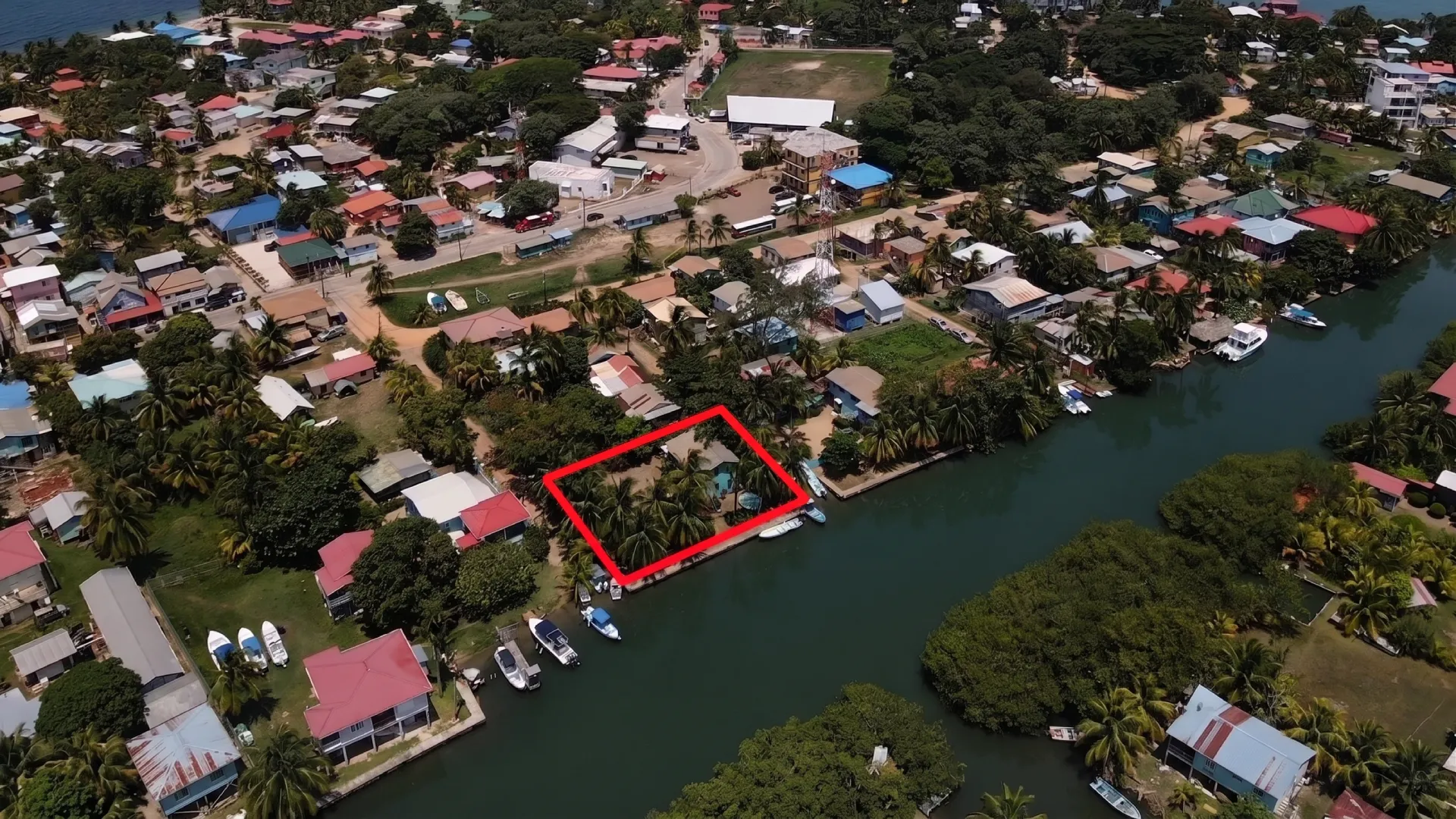 Placencia Village Waterfront Duplex for Sale with Rental Income