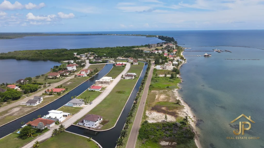 Caribbean beachfront lots for sale in Placencia Belize road access and shoreline - JP Real Estate Group