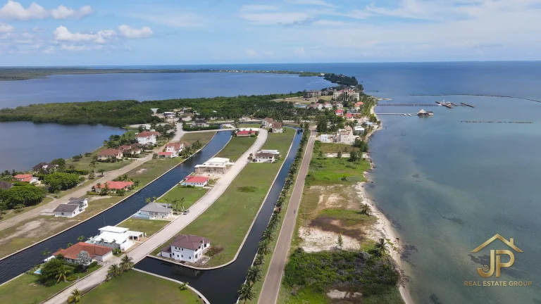 Caribbean beachfront lots for sale in Placencia Belize road access and shoreline - JP Real Estate Group