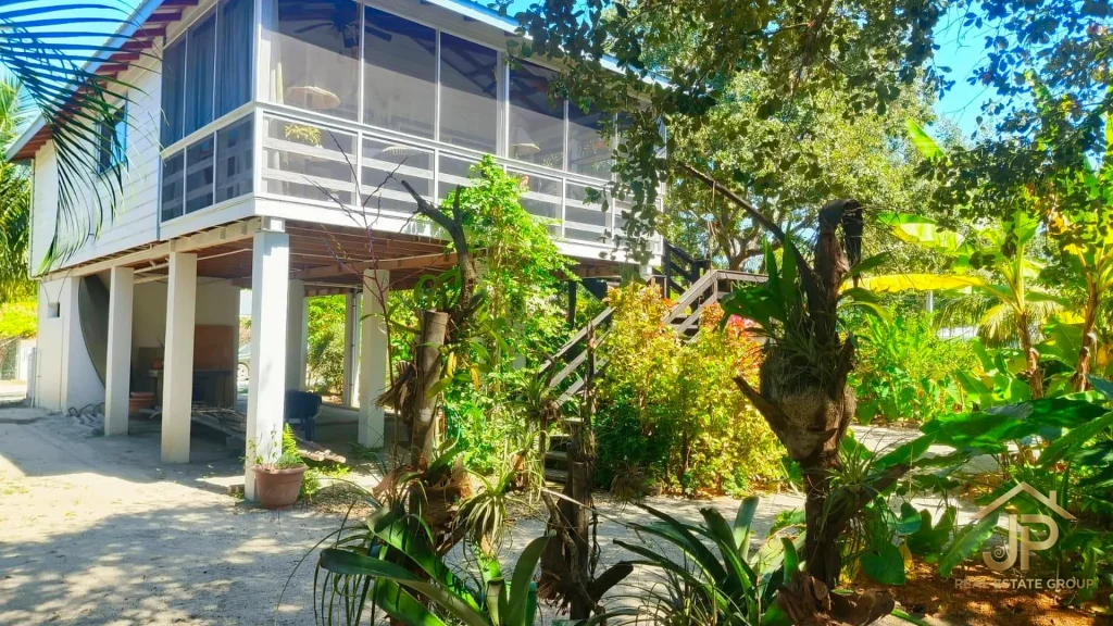 Elevated Belizean home for sale in Kokomo Placencia Peninsula