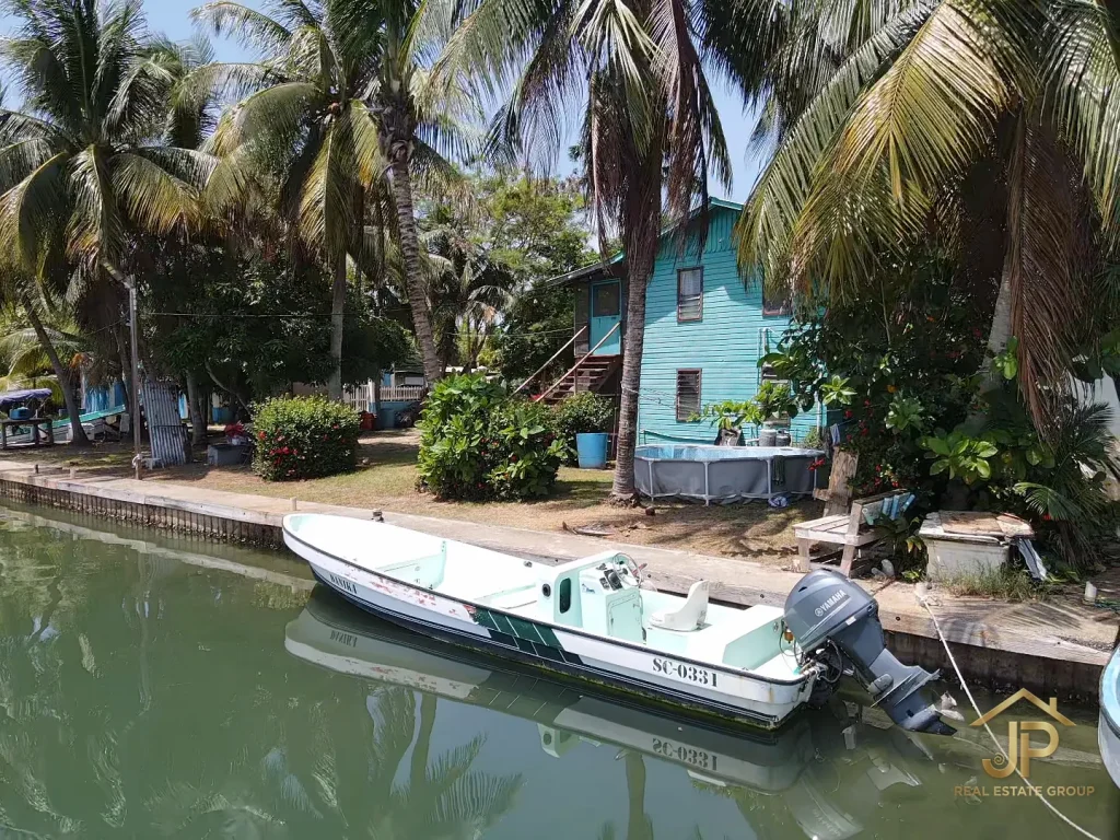 waterfront walkway and canal access in Placencia Village Belize - JP Real Estate Group