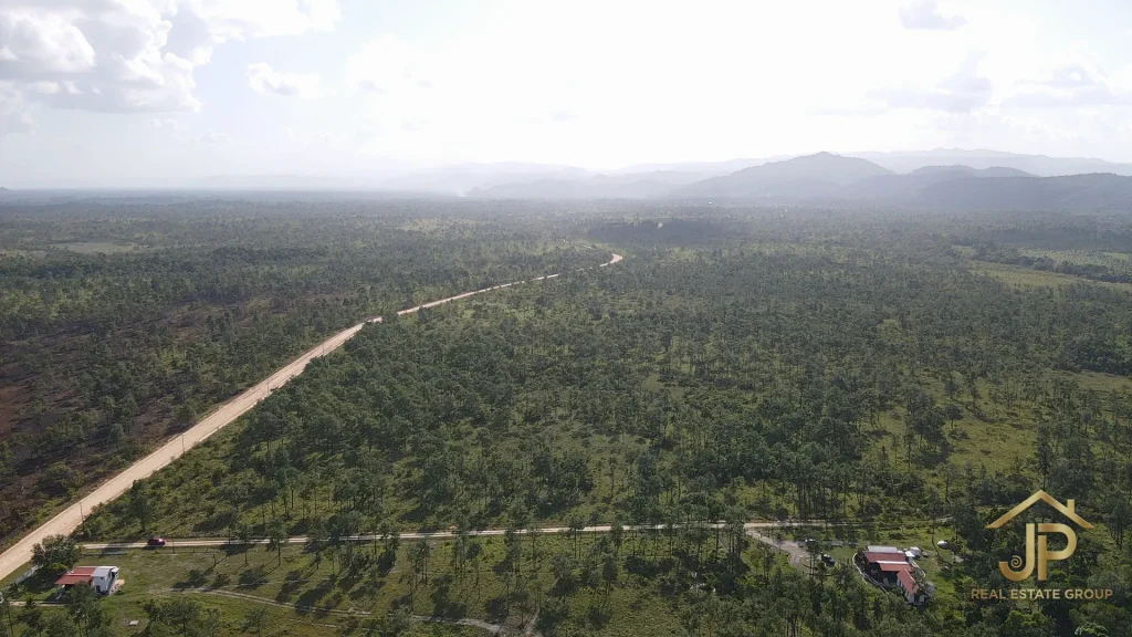 all-season road access to 23 acres for sale in Red Bank Village Belize - JP Real Estate Group