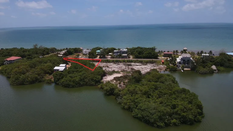 0.28-acre Plantation Placencia lot with centered parcel boundary - JP Real Estate Group