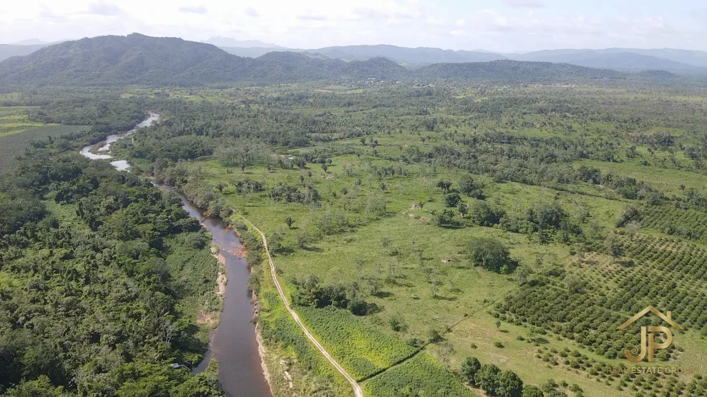 river crossing 202-acre Belize ranch property - JP Real Estate Group