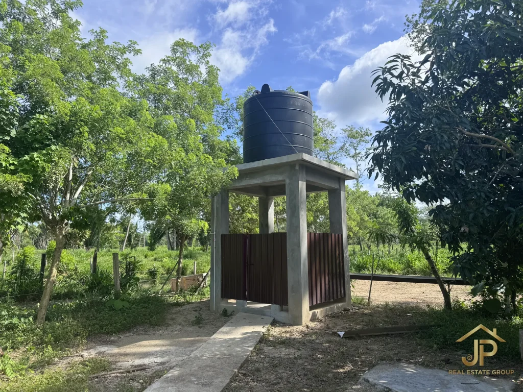 water storage infrastructure on Belize farm - JP Real Estate Group