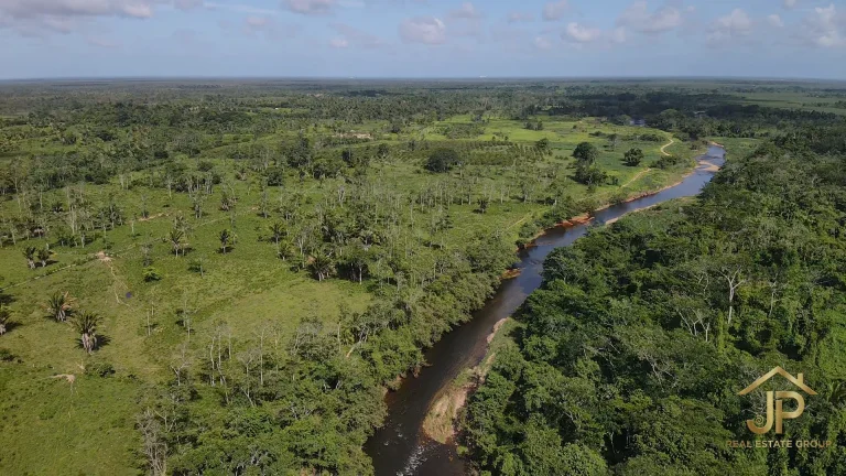 202-acre Red Bank Belize ranch boundary map - JP Real Estate Group