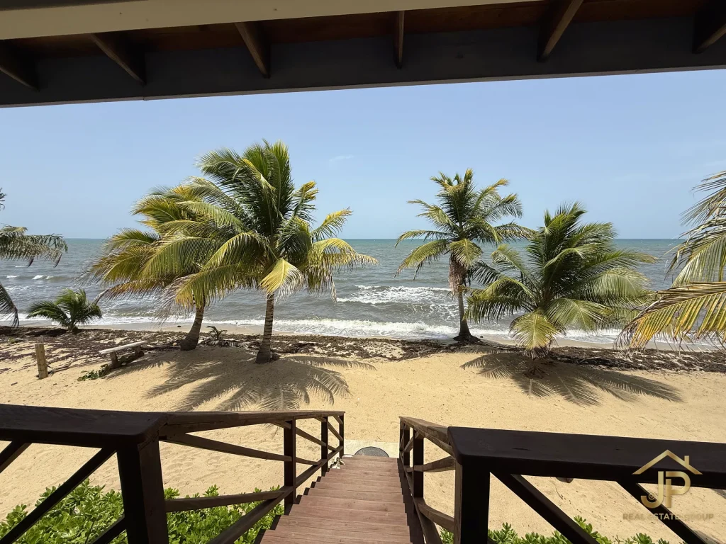Caribbean Sea view from the elevated Mayacan beachfront residence