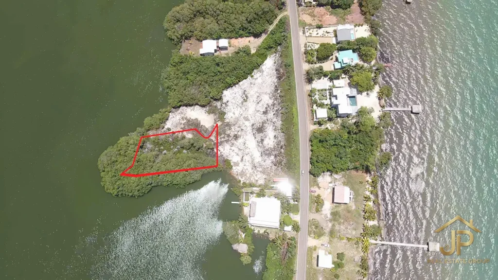 lagoonfront estate land marked boundary view in Plantation - JP Real Estate Group